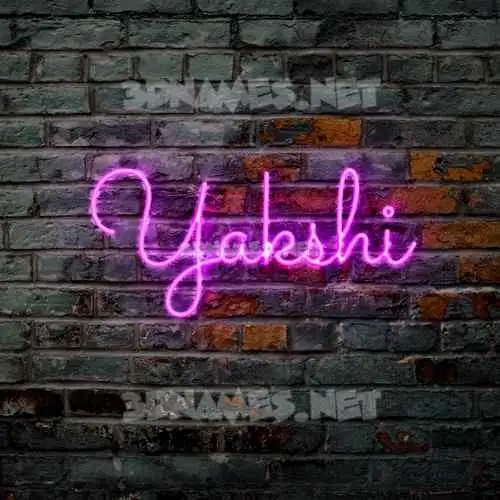 yakshi in Pink Neon style - 3D name wallpaper yakshi in Pink Neon style - 3D name wallpaper