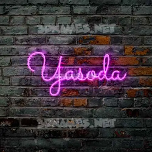yasoda in Pink Neon style - 3D name wallpaper yasoda in Pink Neon style - 3D name wallpaper