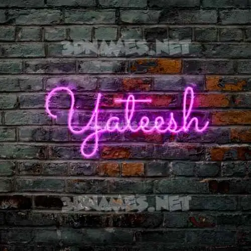 yateesh in Pink Neon style - 3D name wallpaper yateesh in Pink Neon style - 3D name wallpaper