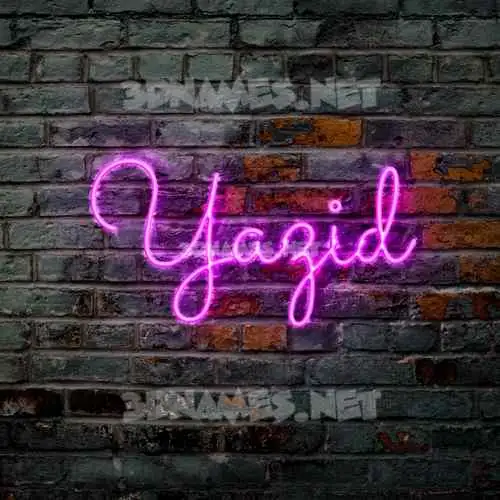yazid in Pink Neon style - 3D name wallpaper yazid in Pink Neon style - 3D name wallpaper