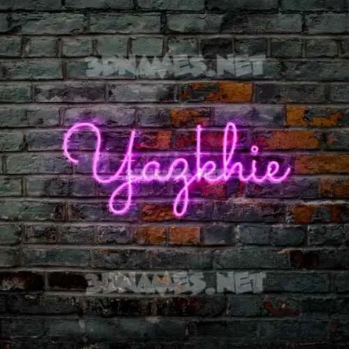 yazkhie in Pink Neon style - 3D name wallpaper yazkhie in Pink Neon style - 3D name wallpaper