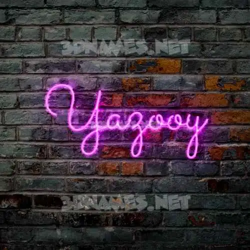 yazooy in Pink Neon style - 3D name wallpaper yazooy in Pink Neon style - 3D name wallpaper