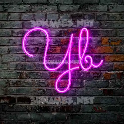 yb in Pink Neon style - 3D name wallpaper yb in Pink Neon style - 3D name wallpaper