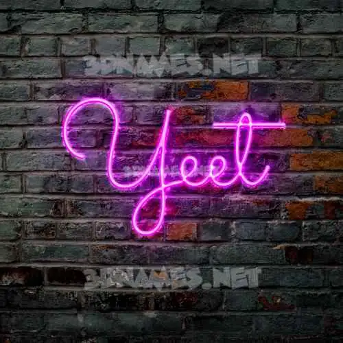 yeet in Pink Neon style - 3D name wallpaper yeet in Pink Neon style - 3D name wallpaper