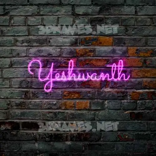 yeshwanth in Pink Neon style - 3D name wallpaper yeshwanth in Pink Neon style - 3D name wallpaper