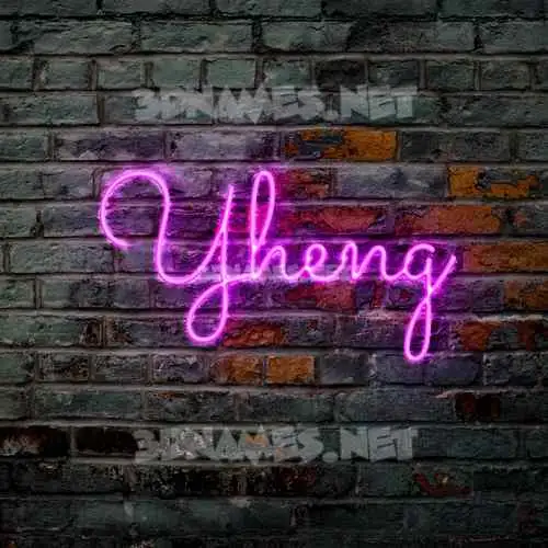 yheng in Pink Neon style - 3D name wallpaper yheng in Pink Neon style - 3D name wallpaper