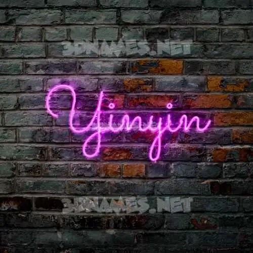 yinyin in Pink Neon style - 3D name wallpaper yinyin in Pink Neon style - 3D name wallpaper