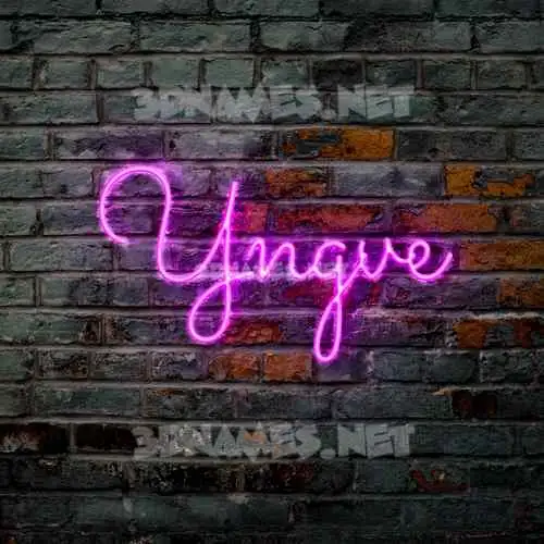 yngve in Pink Neon style - 3D name wallpaper yngve in Pink Neon style - 3D name wallpaper
