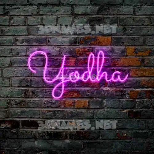 yodha in Pink Neon style - 3D name wallpaper yodha in Pink Neon style - 3D name wallpaper