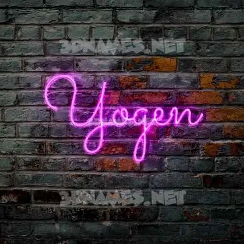 yogen in Pink Neon style - 3D name wallpaper yogen in Pink Neon style - 3D name wallpaper