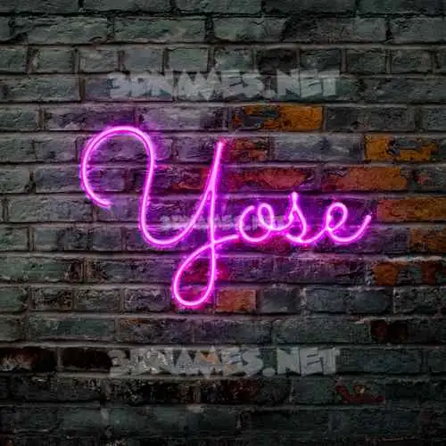 yose in Pink Neon style - 3D name wallpaper yose in Pink Neon style - 3D name wallpaper