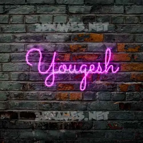 yougesh in Pink Neon style - 3D name wallpaper yougesh in Pink Neon style - 3D name wallpaper