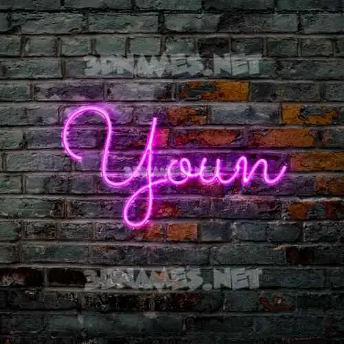 youn in Pink Neon style - 3D name wallpaper youn in Pink Neon style - 3D name wallpaper