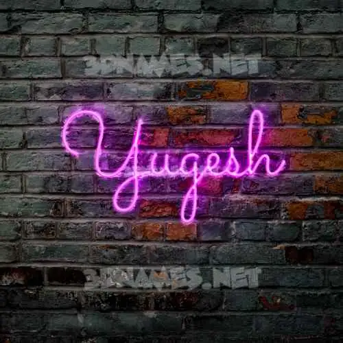 yugesh in Pink Neon style - 3D name wallpaper yugesh in Pink Neon style - 3D name wallpaper