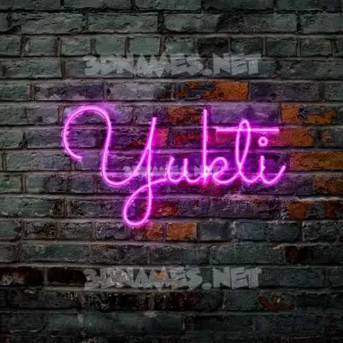 yukti in Pink Neon style - 3D name wallpaper yukti in Pink Neon style - 3D name wallpaper
