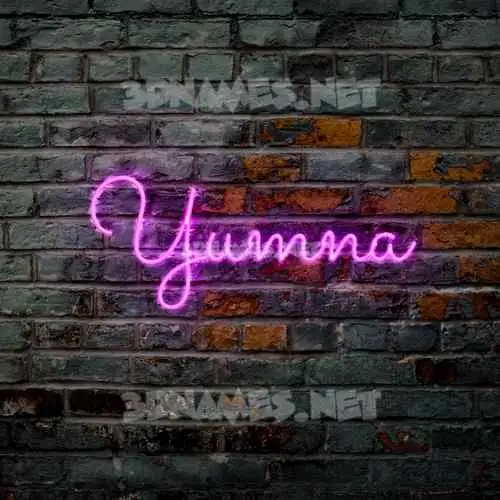 yumna in Pink Neon style - 3D name wallpaper yumna in Pink Neon style - 3D name wallpaper
