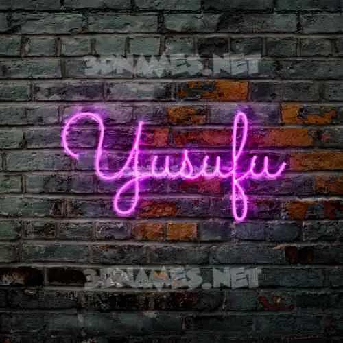 yusufu in Pink Neon style - 3D name wallpaper yusufu in Pink Neon style - 3D name wallpaper