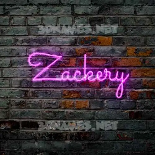 zackery in Pink Neon style - 3D name wallpaper zackery in Pink Neon style - 3D name wallpaper