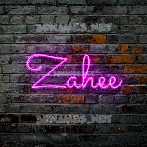zahee in Pink Neon style - 3D name wallpaper zahee in Pink Neon style - 3D name wallpaper