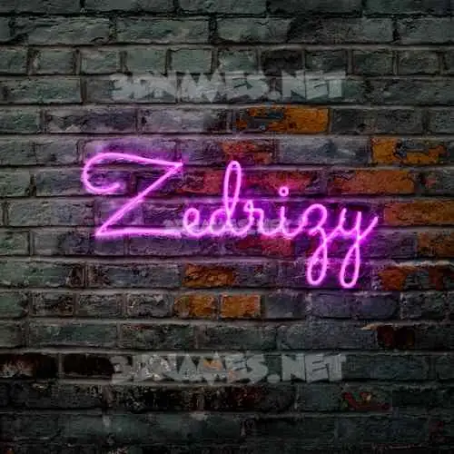 zedrizy in Pink Neon style - 3D name wallpaper zedrizy in Pink Neon style - 3D name wallpaper