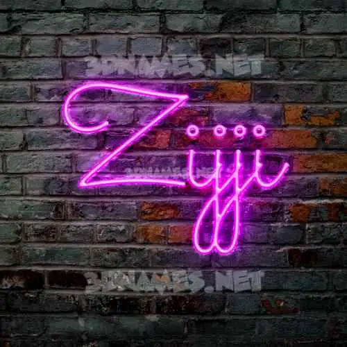 zijji in Pink Neon style - 3D name wallpaper zijji in Pink Neon style - 3D name wallpaper