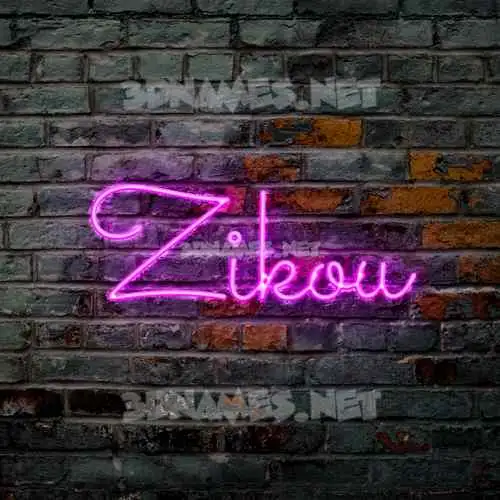 zikou in Pink Neon style - 3D name wallpaper zikou in Pink Neon style - 3D name wallpaper