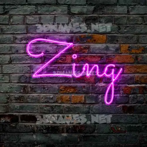 zing in Pink Neon style - 3D name wallpaper zing in Pink Neon style - 3D name wallpaper