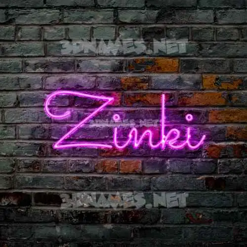 zinki in Pink Neon style - 3D name wallpaper zinki in Pink Neon style - 3D name wallpaper