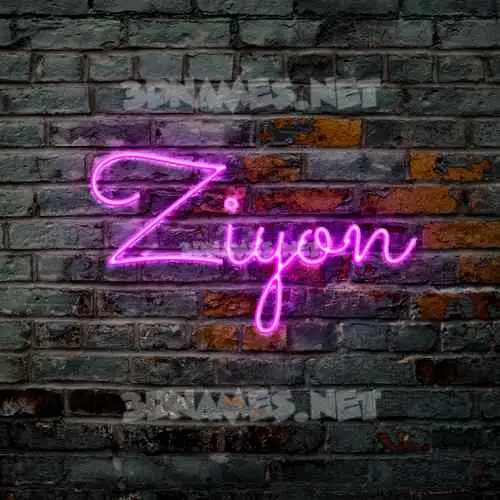 ziyon in Pink Neon style - 3D name wallpaper ziyon in Pink Neon style - 3D name wallpaper