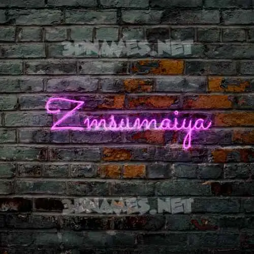 zmsumaiya in Pink Neon style - 3D name wallpaper zmsumaiya in Pink Neon style - 3D name wallpaper