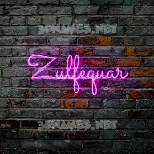 zulfequar in Pink Neon style - 3D name wallpaper zulfequar in Pink Neon style - 3D name wallpaper