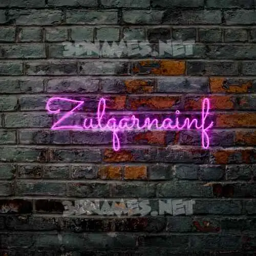 zulqarnainf in Pink Neon style - 3D name wallpaper zulqarnainf in Pink Neon style - 3D name wallpaper