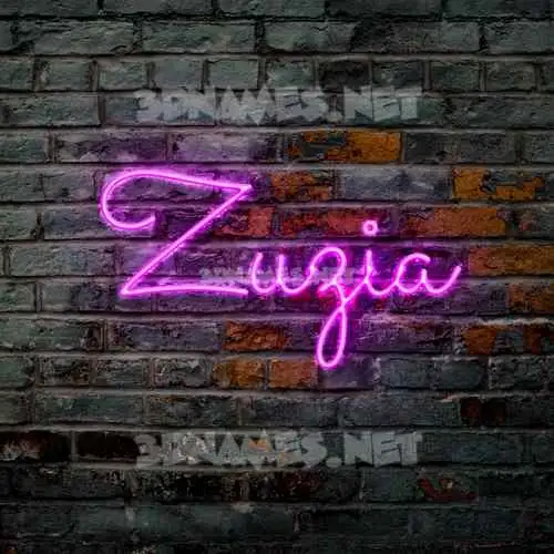 zuzia in Pink Neon style - 3D name wallpaper