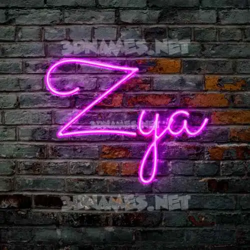 zya in Pink Neon style - 3D name wallpaper zya in Pink Neon style - 3D name wallpaper