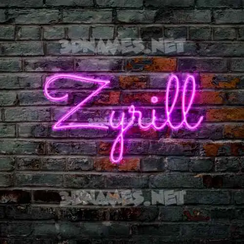 zyrill in Pink Neon style - 3D name wallpaper zyrill in Pink Neon style - 3D name wallpaper