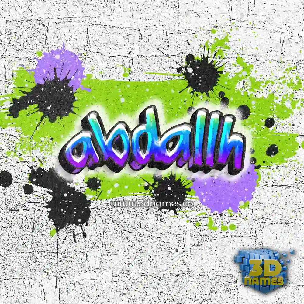abdallh in Graffiti Grunge style - 3D name wallpaper abdallh in Graffiti Grunge style - 3D name wallpaper