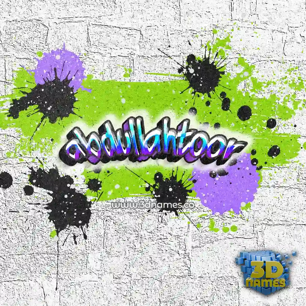 abdullahtoor in Graffiti Grunge style - 3D name wallpaper abdullahtoor in Graffiti Grunge style - 3D name wallpaper