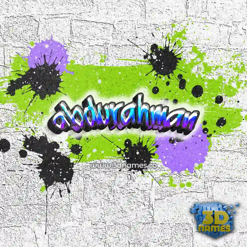 abdurahman in Graffiti Grunge style - 3D name wallpaper abdurahman in Graffiti Grunge style - 3D name wallpaper