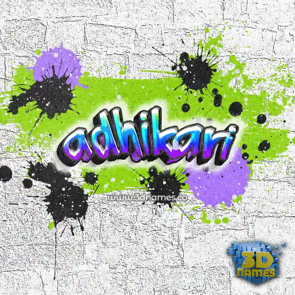 adhikari in Graffiti Grunge style - 3D name wallpaper adhikari in Graffiti Grunge style - 3D name wallpaper