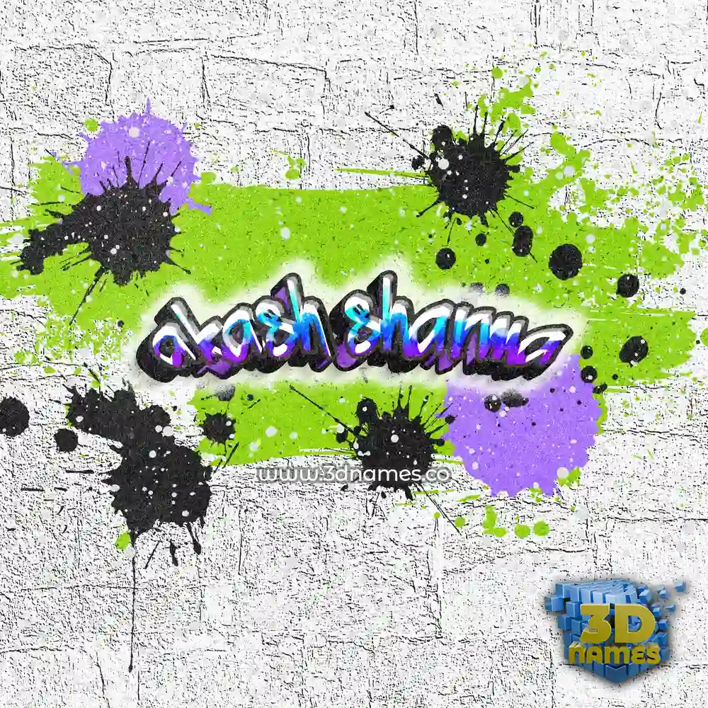akash sharma in Graffiti Grunge style - 3D name wallpaper