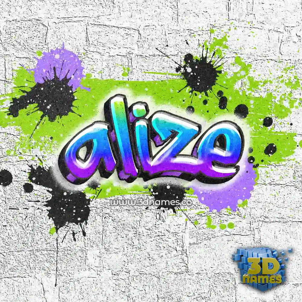 alize in Graffiti Grunge style - 3D name wallpaper