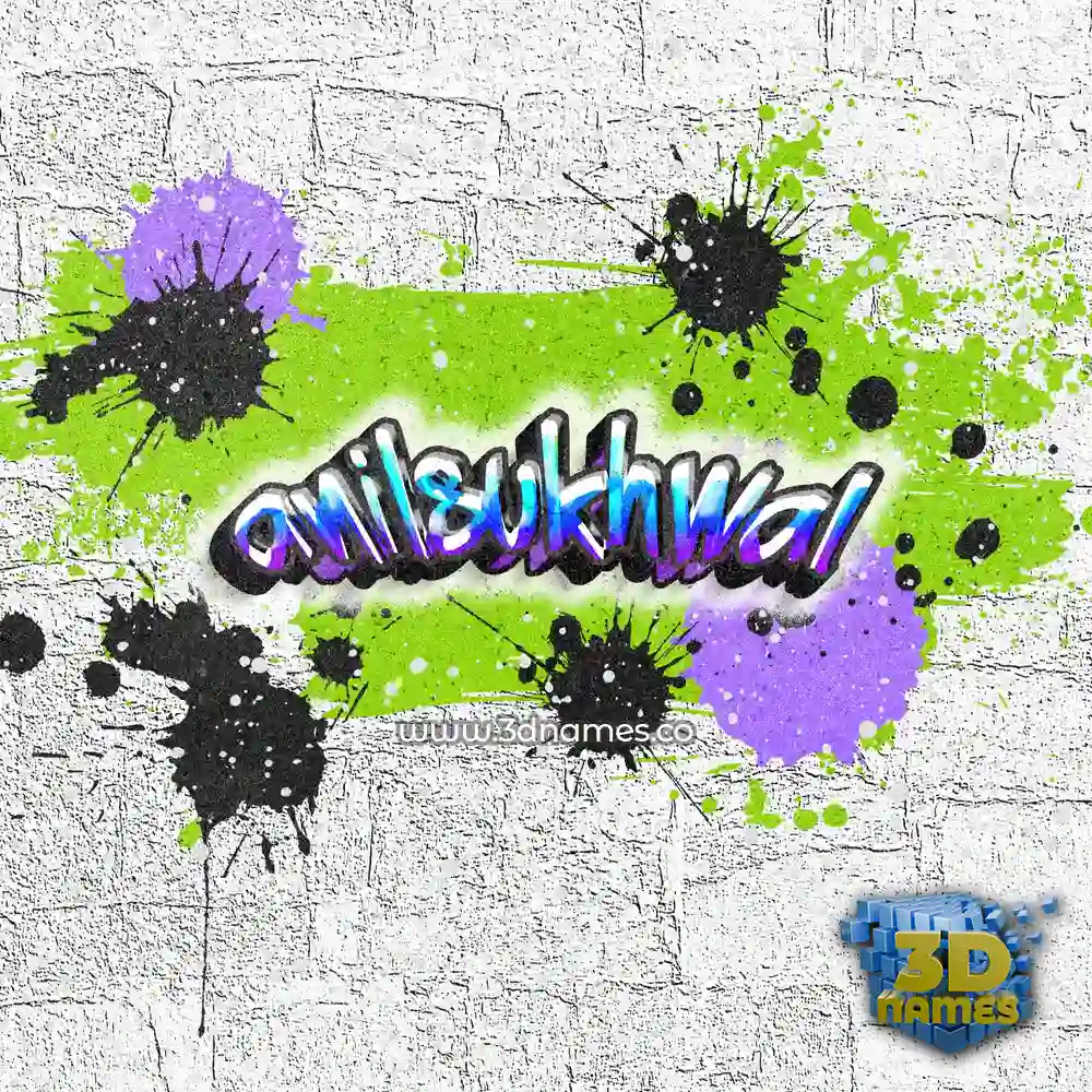 anilsukhwal in Graffiti Grunge style - 3D name wallpaper