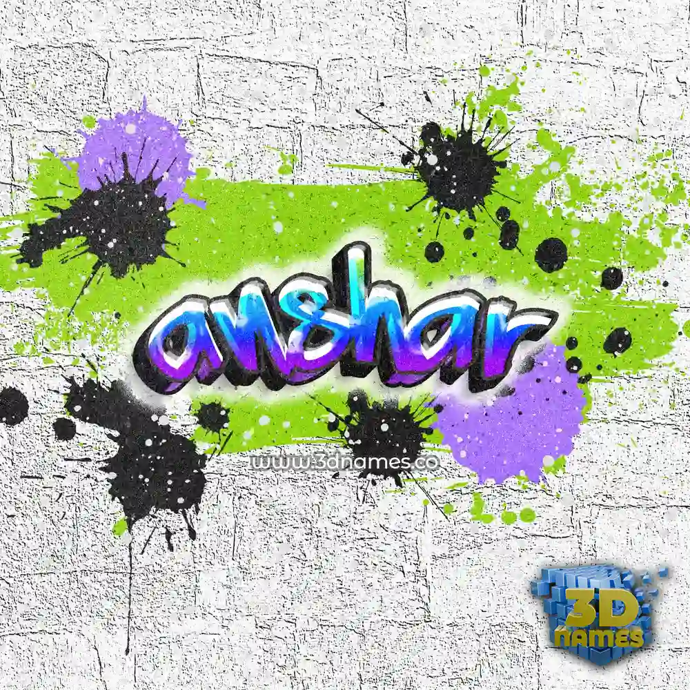 anshar in Graffiti Grunge style - 3D name wallpaper anshar in Graffiti Grunge style - 3D name wallpaper