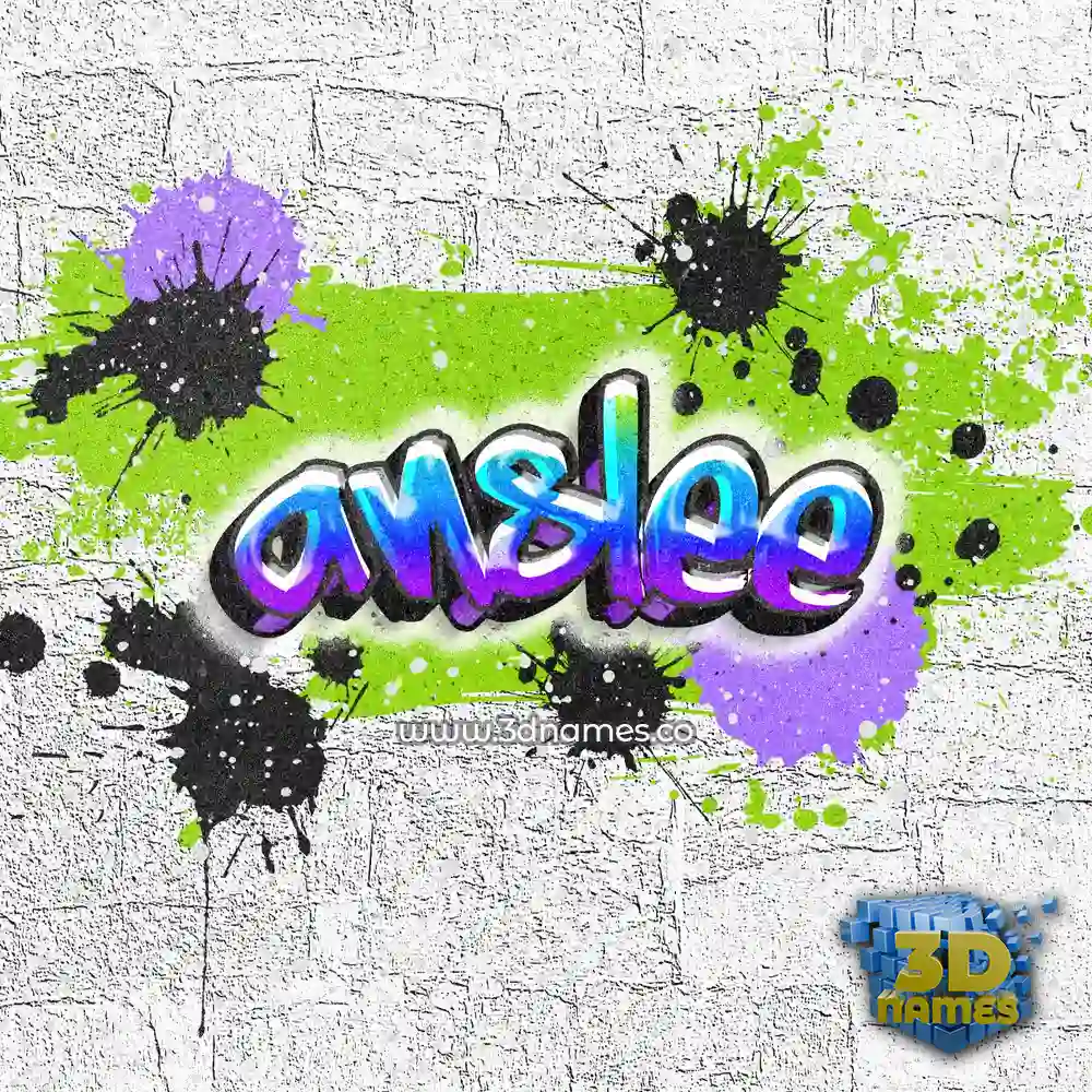 anslee in Graffiti Grunge style - 3D name wallpaper