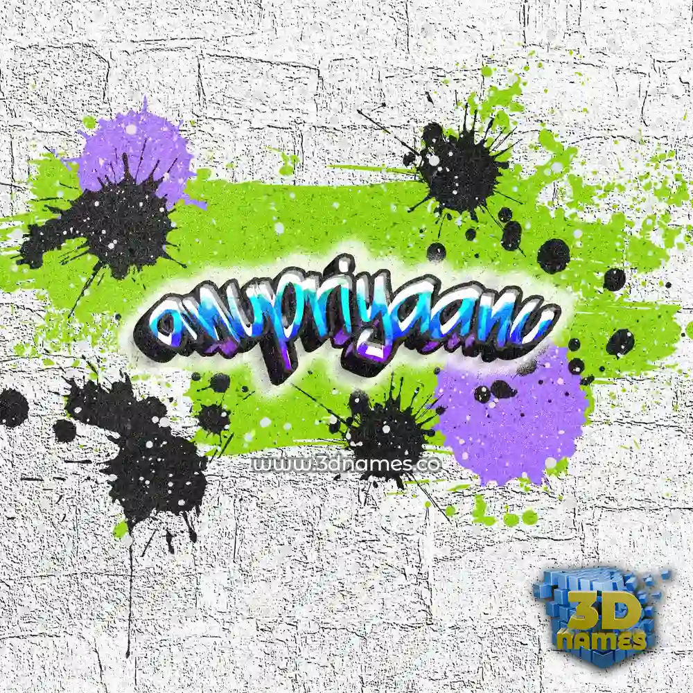 anupriyaanu in Graffiti Grunge style - 3D name wallpaper