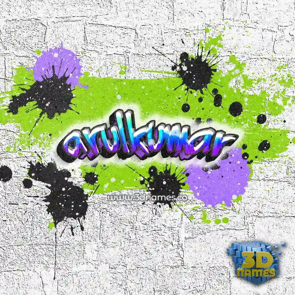 arulkumar in Graffiti Grunge style - 3D name wallpaper