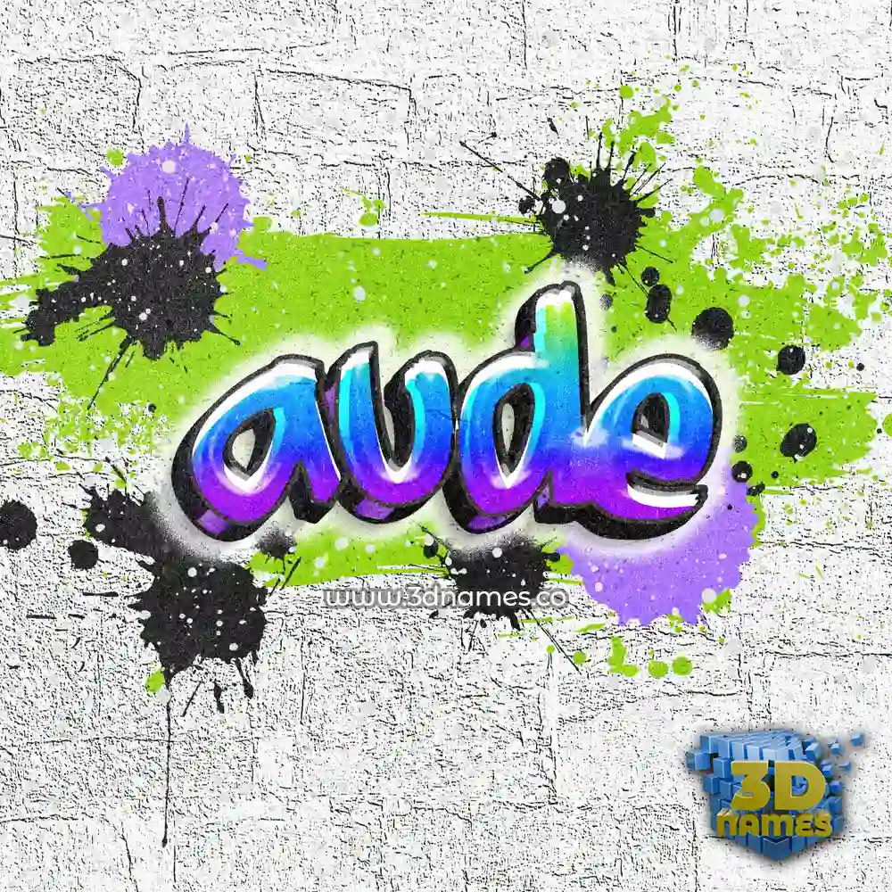 aude in Graffiti Grunge style - 3D name wallpaper aude in Graffiti Grunge style - 3D name wallpaper