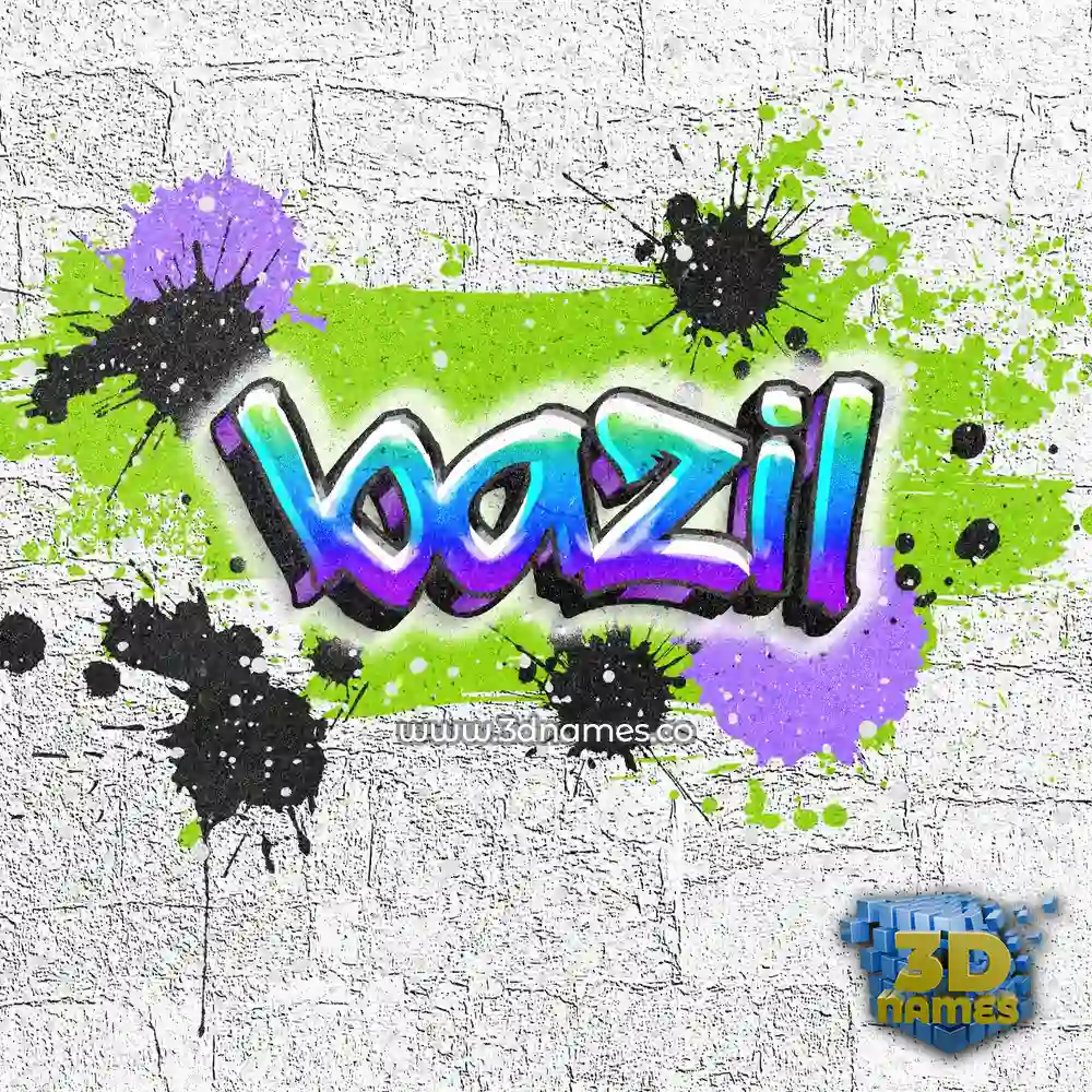 bazil in Graffiti Grunge style - 3D name wallpaper bazil in Graffiti Grunge style - 3D name wallpaper