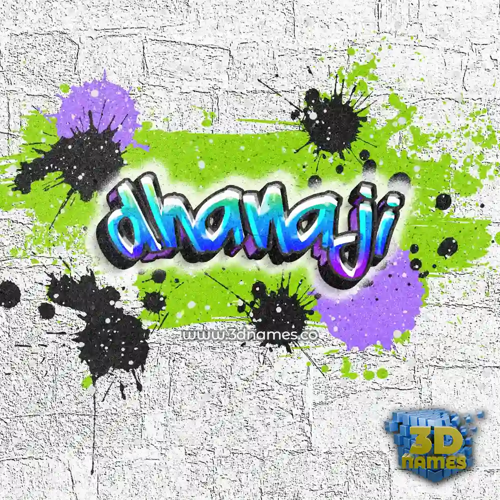 dhanaji in Graffiti Grunge style - 3D name wallpaper dhanaji in Graffiti Grunge style - 3D name wallpaper