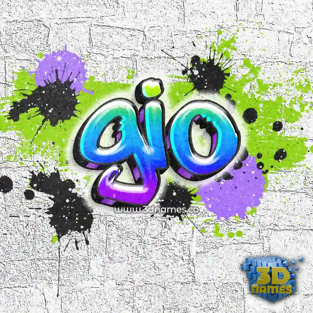 gio in Graffiti Grunge style - 3D name wallpaper